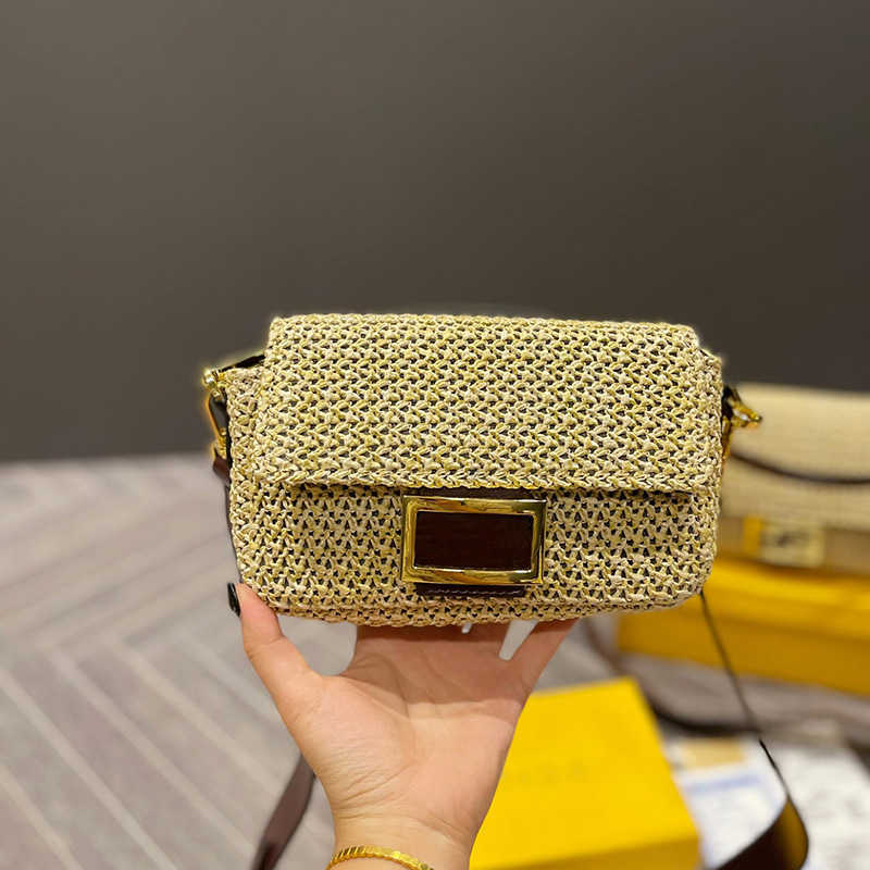 

Shoulder Bag FENDbag Designer bags vintage Medieval baguette bag woven handbag Fashion crossbody bags 220817 1106, Fenbag-light yellow-20cm
