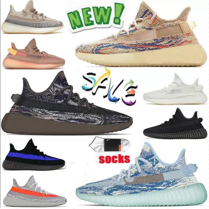 

designer mens women sneakers v2 shoes size 13 New Quality Dazzling Blue Slate Bone Jade Ash Core Black White Carbon men tennis sports trainers 36-47, Box