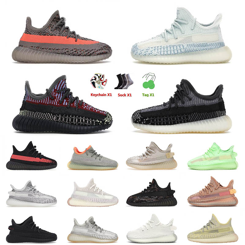 

luxury designer baby toddlers kids casual shoes sneakers v2 carbon yecheil zyon beluga reflective cloud white infant tennis outdoor walking shoe 26-35, C36 laser orange 26-35