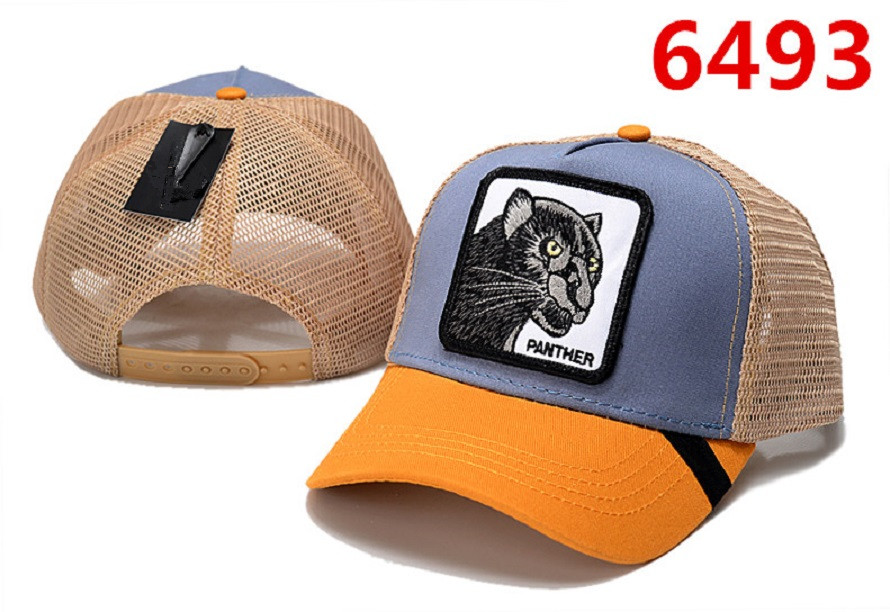 

Designer Mens Baseball Caps Brand Black sheep hats Panther Head Hats Queen Hug Embroidered bone Men Women casquette Sun Hat gorras Sports mesh trucker Cap, Multi