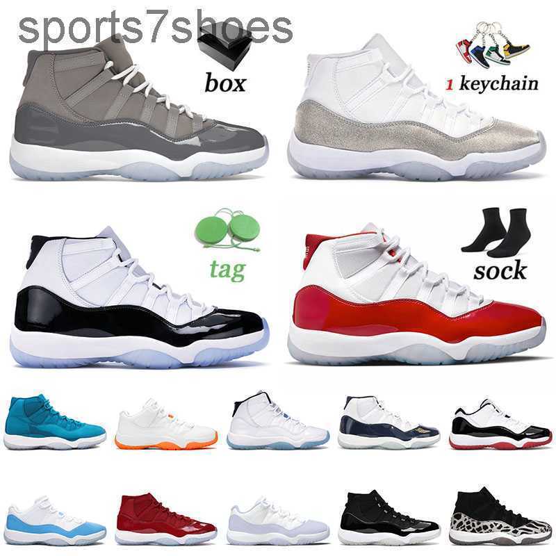 

LOWs Retro High Quality 2023 OG Jumpman Basketball Shoes 11 11s XI Cool Grey Cherry Metallic Silver Animal Instinct Legend Blue Men Women, B4 36-47 2019 bred high