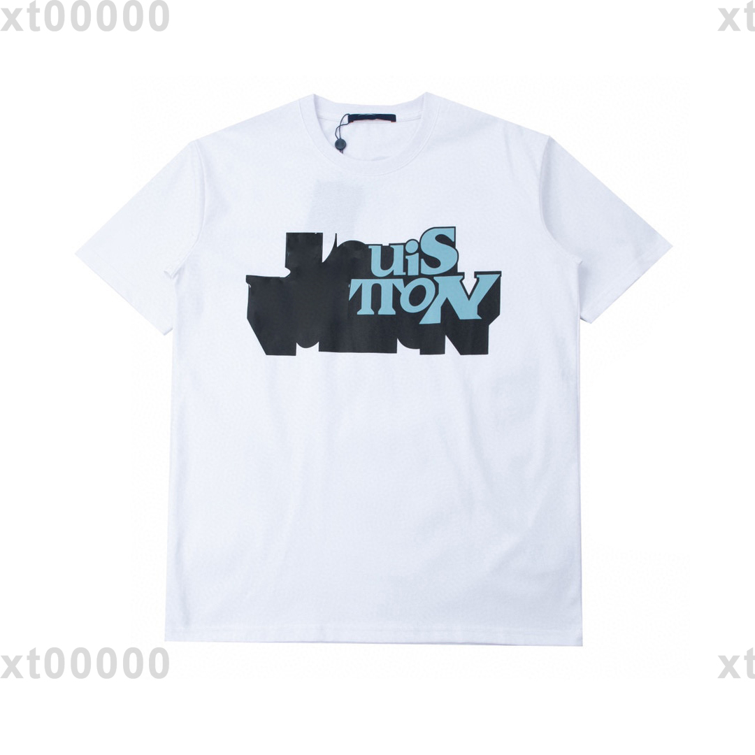 

23SS Designer Letter Printed T Shirts Tee Sweatshirt Fashion High Street Short Sleeves Summer Casual T-Shirt Breathable Men Women Crew Neck Tees Dresses for Wome 085, Black