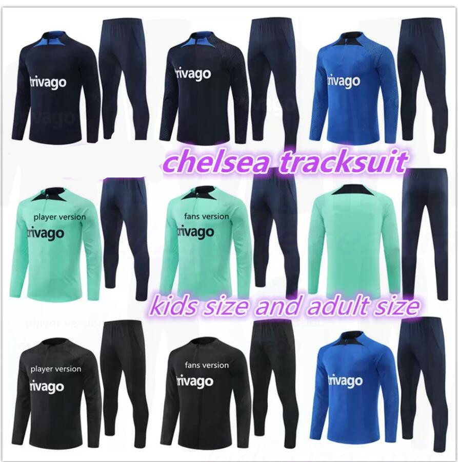 

22 23 CHELSE ZIYECH cfc Training suit soccer tracksuits 22 23 KANTE PULISIC tracksuit football set survetement, Ivory