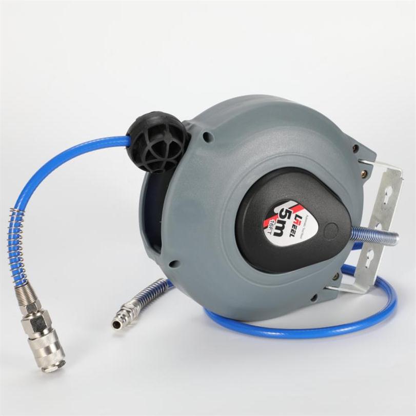 

Mini Air Hose Reel Automatic Retractable Hose Reel 5 Meters Long Professional Factory Assembly Line Tool266y, Blue