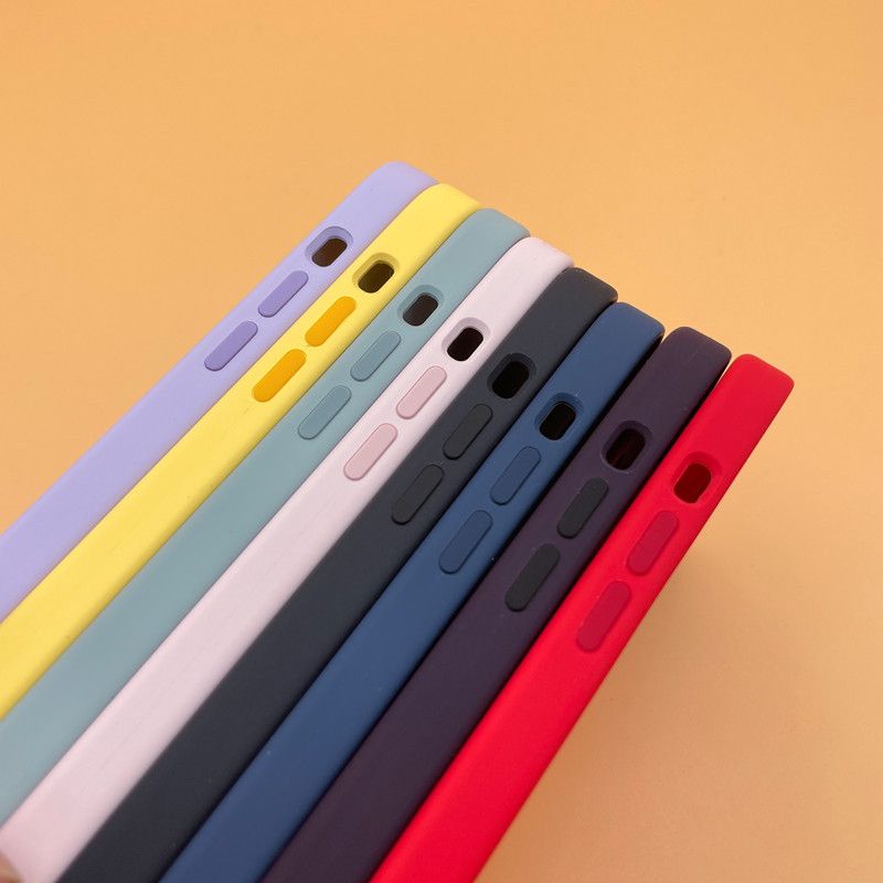 

7 Colors Fashion Silicone Phone Cases For iPhone 14 Pro Max Support Wireless Charging Mobile Magnetic Back Covers, Red