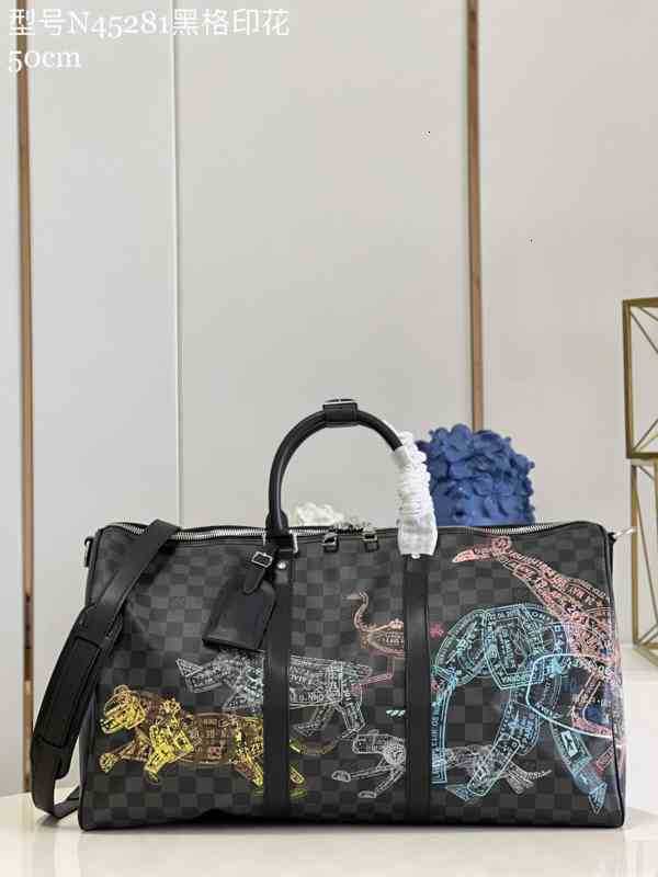 

Shopping Bags Luxury Handbags Brand Seal Wildlife Keepall Travel Bag N45281 Designer Women tote MAN travel b, Picture show