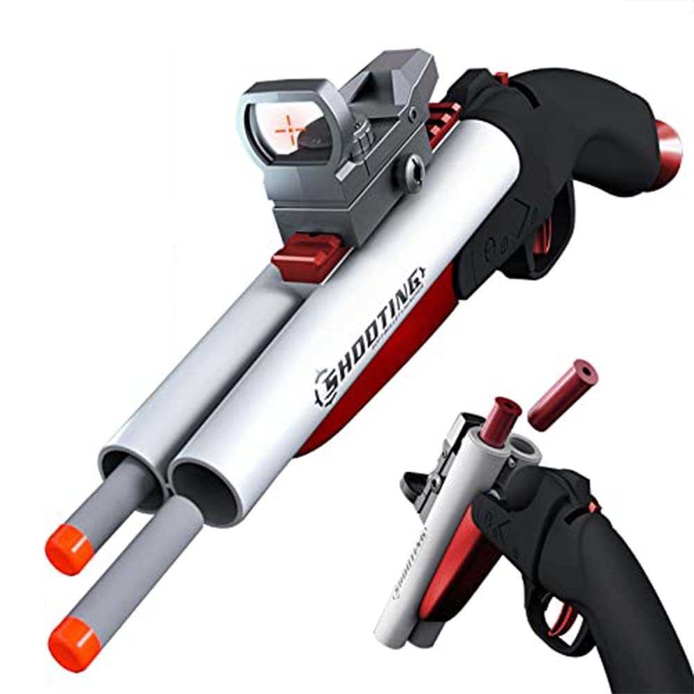 

Gun Toys HBRUNZ Outdoors Sports Double Shoot Toy Shotgun with Shell Ejection Toy For Adult kids Gift T221105