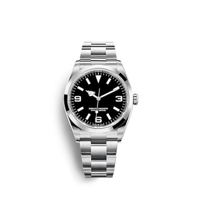 

2 Color Top Quality BP Maker Watches 41mm Explorer Vintage 16570 Stainless Steel Asia 2813 Movement Mechanical Automatic Mens Watc274j, Black