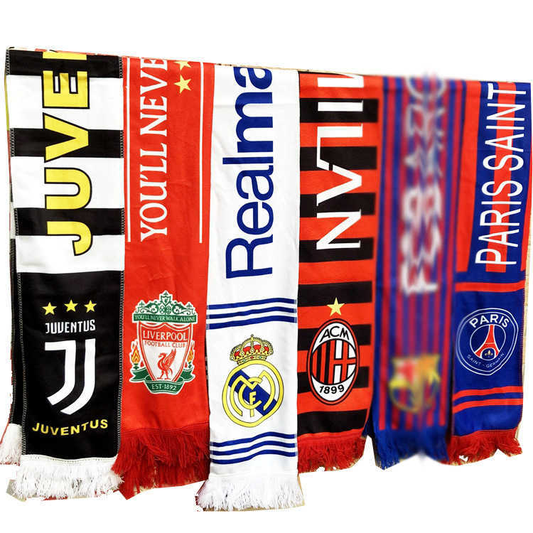 

Scarves Key Rings 2022 World Cup Top 32 Fans Strong Soft Polyester Scarf Neck Soccer Baby Cheering Decorative Gift