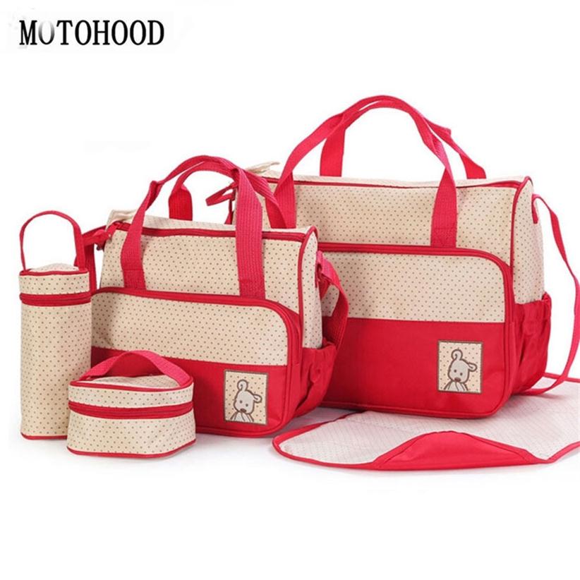 

MOTOHOOD 39 28 5 17CM 5pcs Baby Diaper Bag Suits For Mom Bottle Holder Mother Mummy Stroller Maternity Nappy Bags Sets 2202223190, Navy54