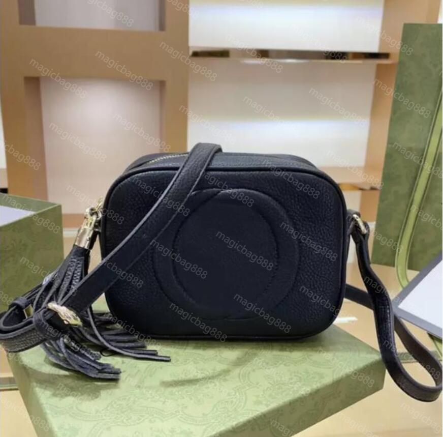 

Fashion Bag Famous Brand Designer Shoulder Bag Tassel SOHO Bags Ladies Litchi Profile Women Messenger 22 cm 308364, Red