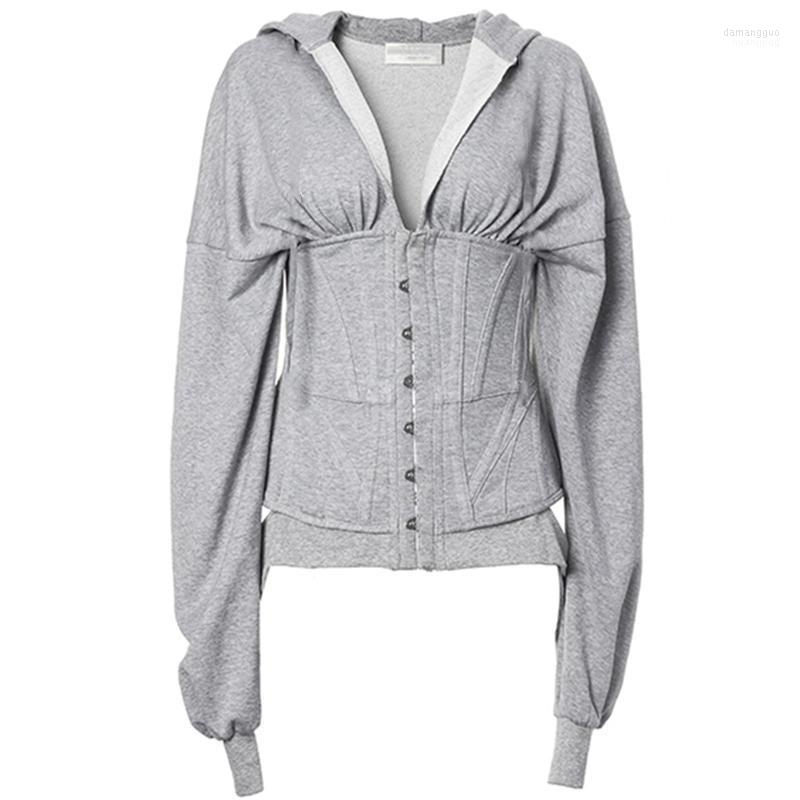 

Women' Hoodies Women' & Sweatshirts Women Corset Lace Up Spring Autumn High Waist Tunic Hoodie Sweatshirt Tracksuit Street 2022, Corset hoodies