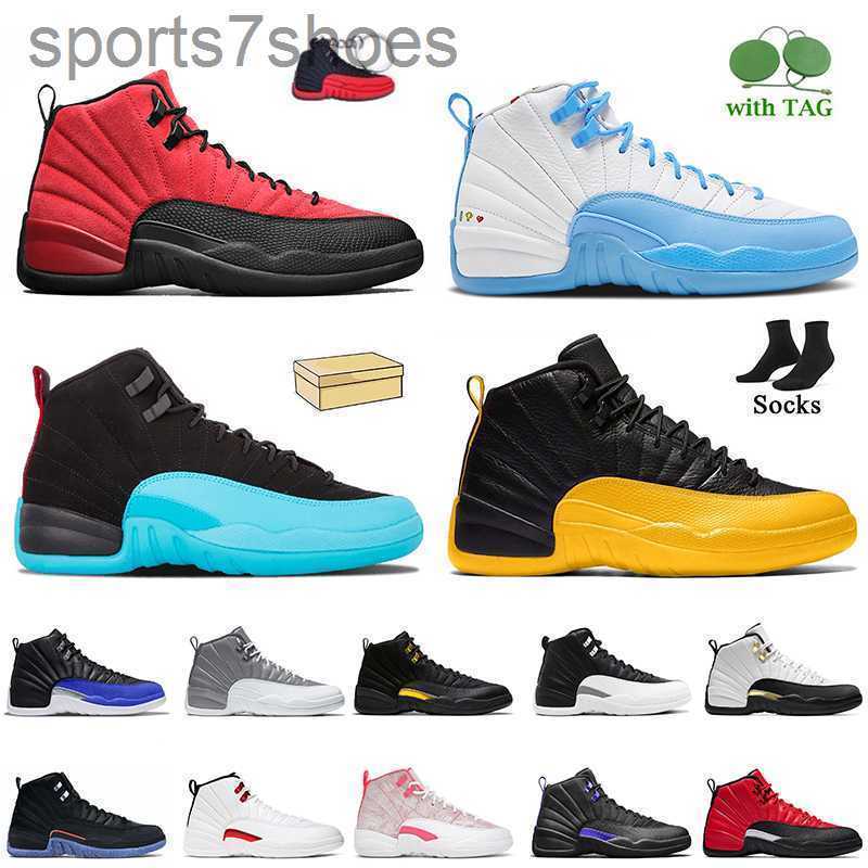 

LOWs Retro Big Size 13 Jumpman 12 12s Women Mens Basketball Shoes Fashion Sneakers Reverse Flu Game Blue University Gold Stealth Hyper Royal, C39 twist 40-47