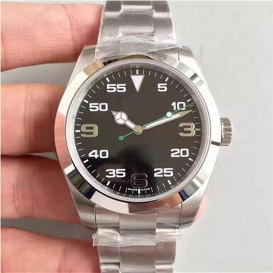

Watch AIR-KING Series 40MM Sapphire Mirror 116900 Style Automatic Mechanical Movement High Quality 316L Stainless Steel Strap Orig2529, Box