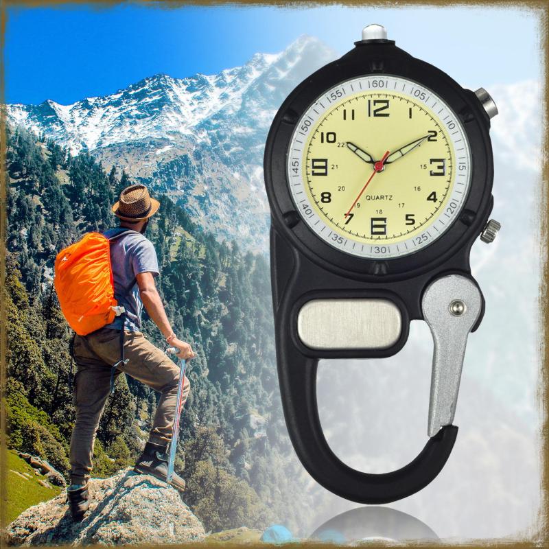 

Pocket Watches Lancardo Digital Carabiner Clip Sport Hook Clock Gift Electronic Luminous Multi-function FOB Watch Outdoor