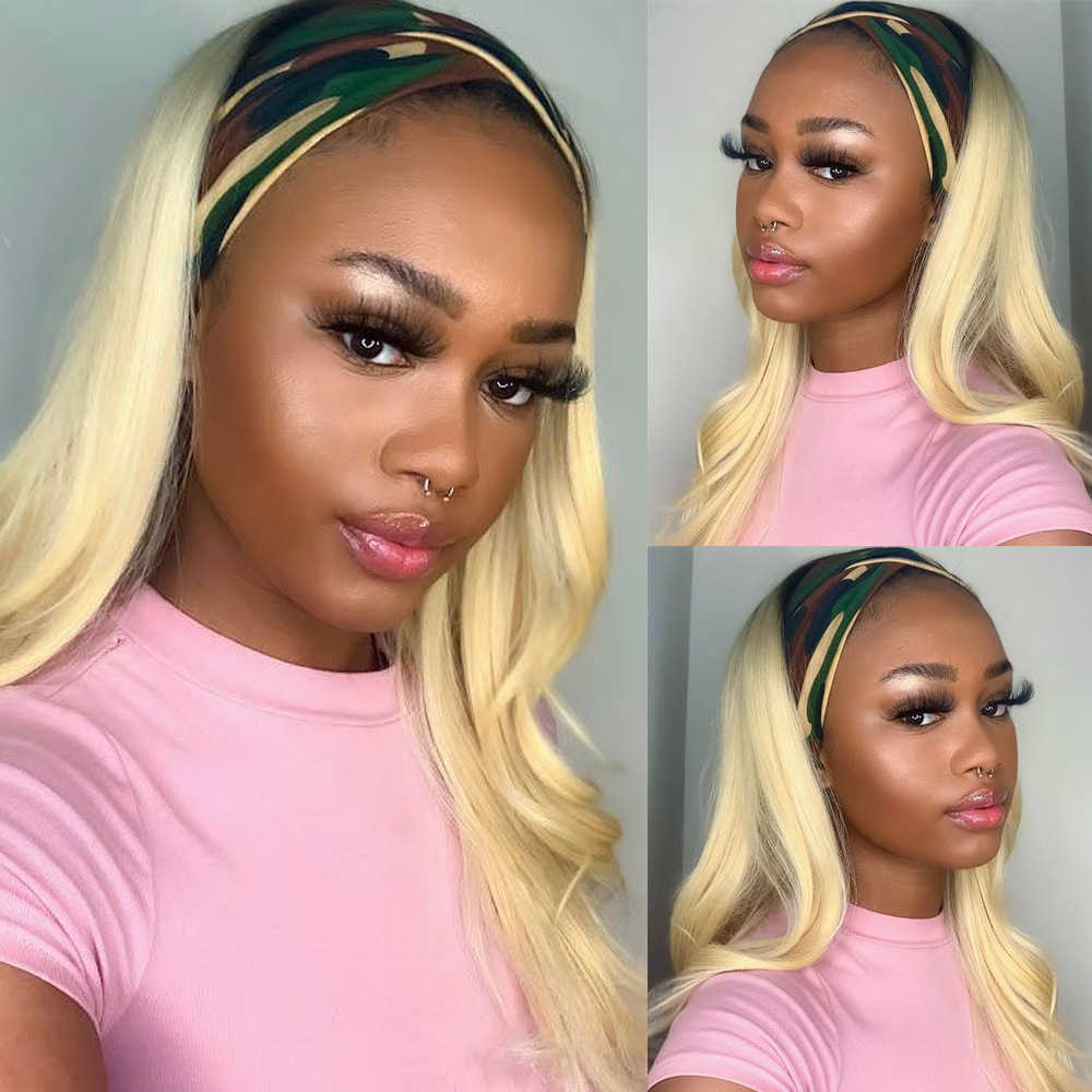 

Hair Lace Wigs Headband Women's Short Straight Gradient Chemical Fiber Hair Band Wig, 4/613
