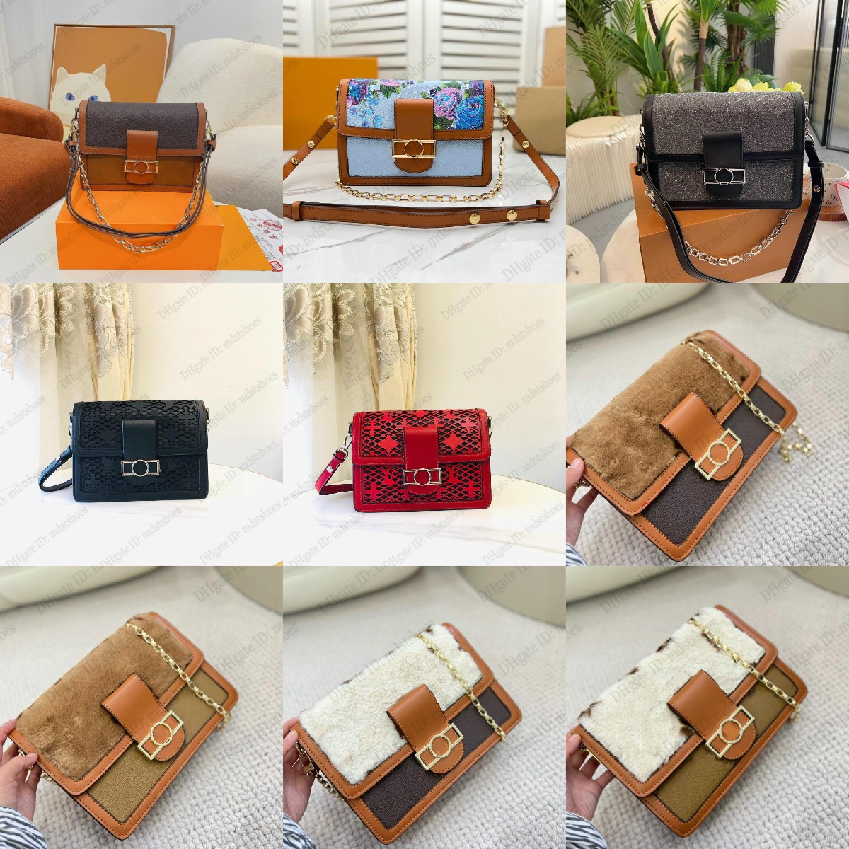 

Dauphine MM Series Shoulder Bag Monograms Pattern Designers Luxury Crossbody Canvas/Denim/Monograms Lace/Wool M45958