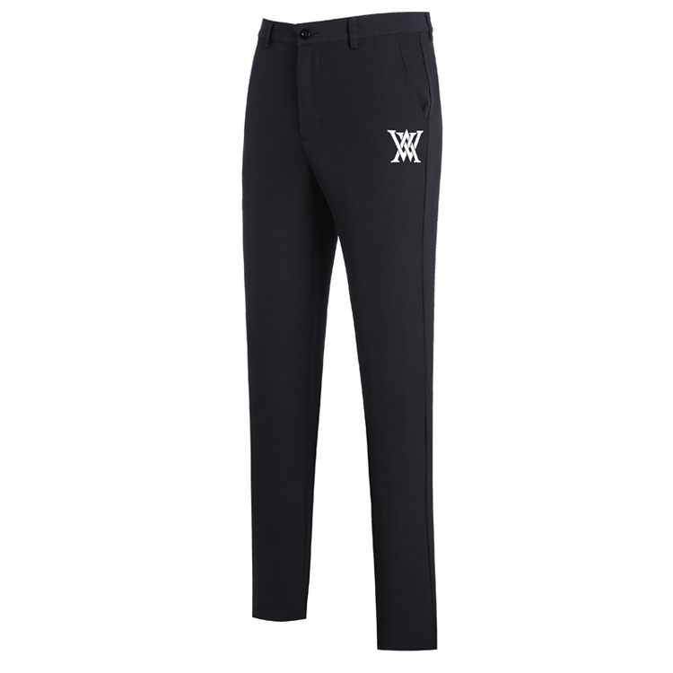 Autumn Winter Men's Golf Pants Plus Velvet Solid Color Fashion Casual New Golf Clothing Leisure Sport Trousers