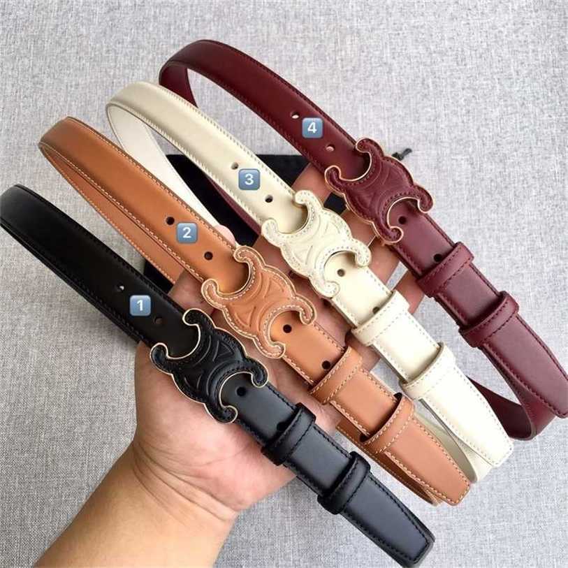 

Designer Belts Celins Belt Arc de Triomphe sailin womens belt fashion versatile simple ins leather decorative thin casual jeans