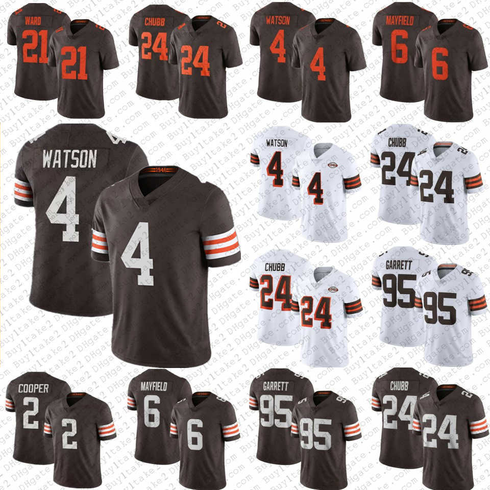 

Men Jersey 4 Deshaun Watson 24 Nick Chubb Mens Women Youth Kids Football Jerseys 95 Myles Garrett 2 Amari Cooper Clevelands Denzel Ward Browns''David