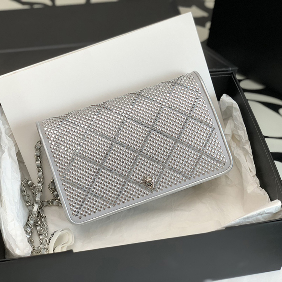 

10A Mirror quality Luxury designer Chain Evening Bag Women Designer Cross Body Bags With Box C111