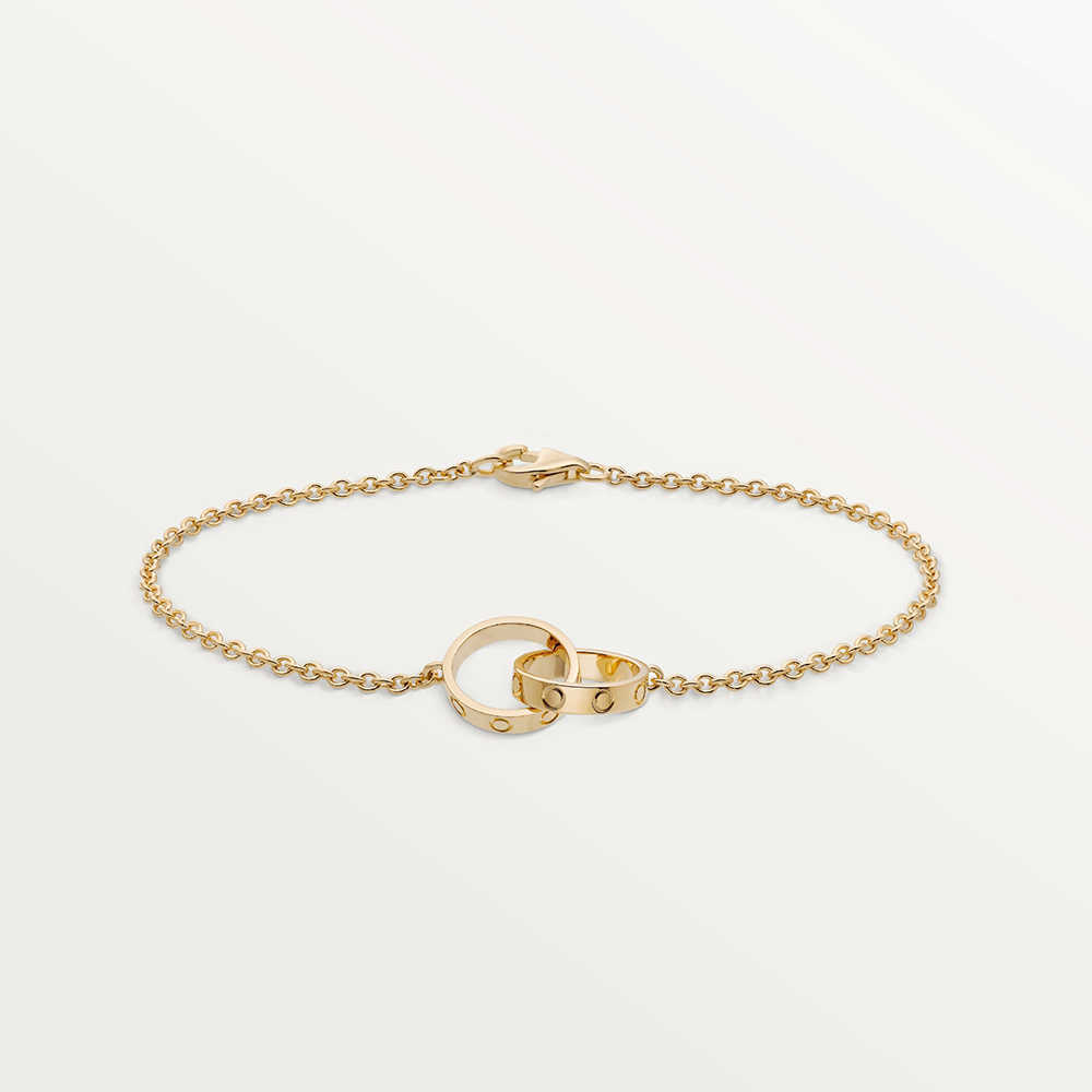 

High Edition Titanium Steel Charm Bracelets Love for Women Girls Ladies Gift Designer Jewelry Classic Design Double Loop Crossed