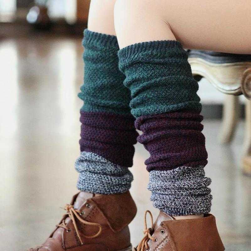 

Socks Hosiery Women's Korean Version Lengthened Pile Socks Wool Cover Boots Cover Autumn And Winter Thickened Warm Leg Cover Patchwork Gaiters T221107