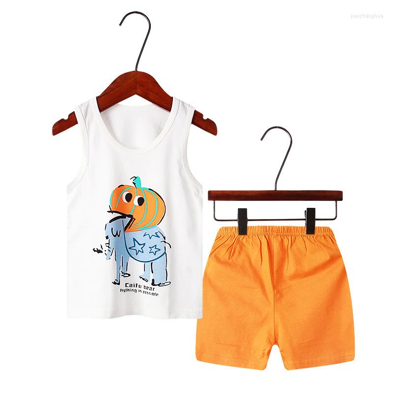 

Clothing Sets 2pcs/Sets Wear Cute Carton Casual Baby Boys Girls Clothes Tops Quality T-Shirt Shorts Children Suits Sleeveless Child, Strip rabbit