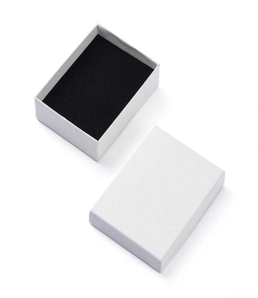 

Jewelry Gift Box Bracelet Necklace Earrings Ring Organizer Storage Paper Cardboard Jewellery Packaging Container with Sponge 210912845460, Sky blue