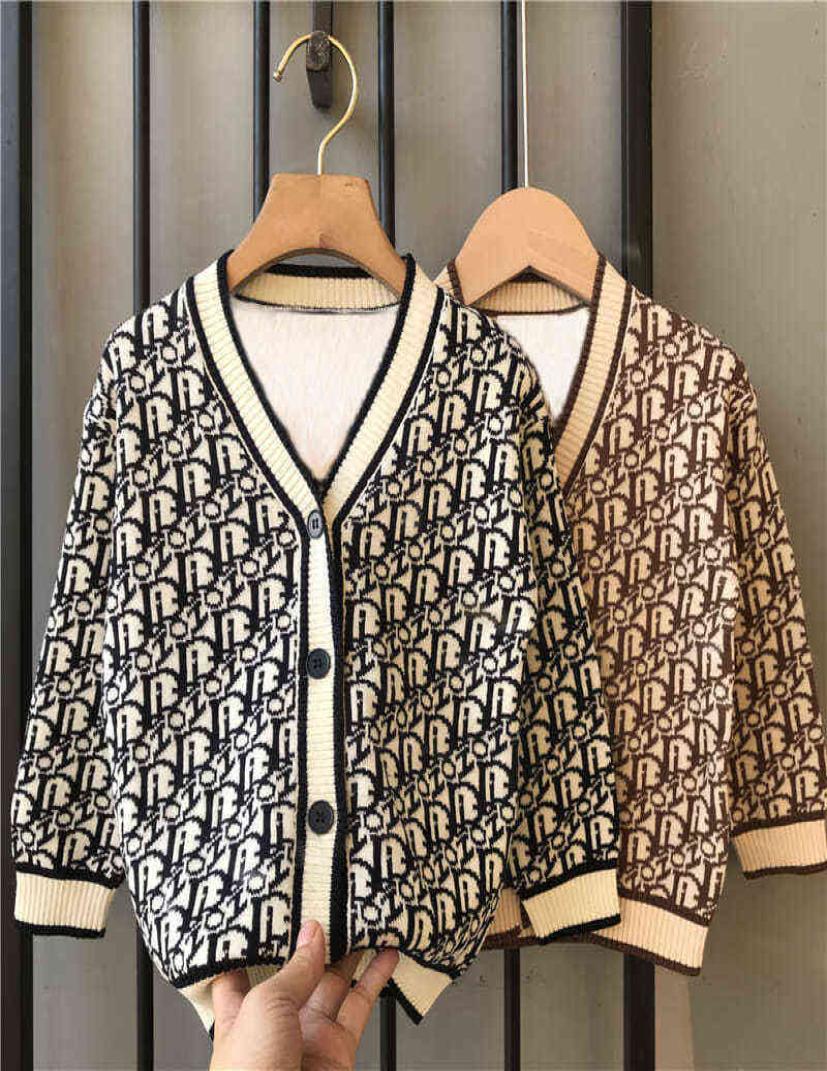 

Winter Kids Baby Girls Boys Autumn Winter Full Sleeve Solid Knitted Outwear Coat Toddler Boys Children Girls Cardigan Sweater 21116110999, Black