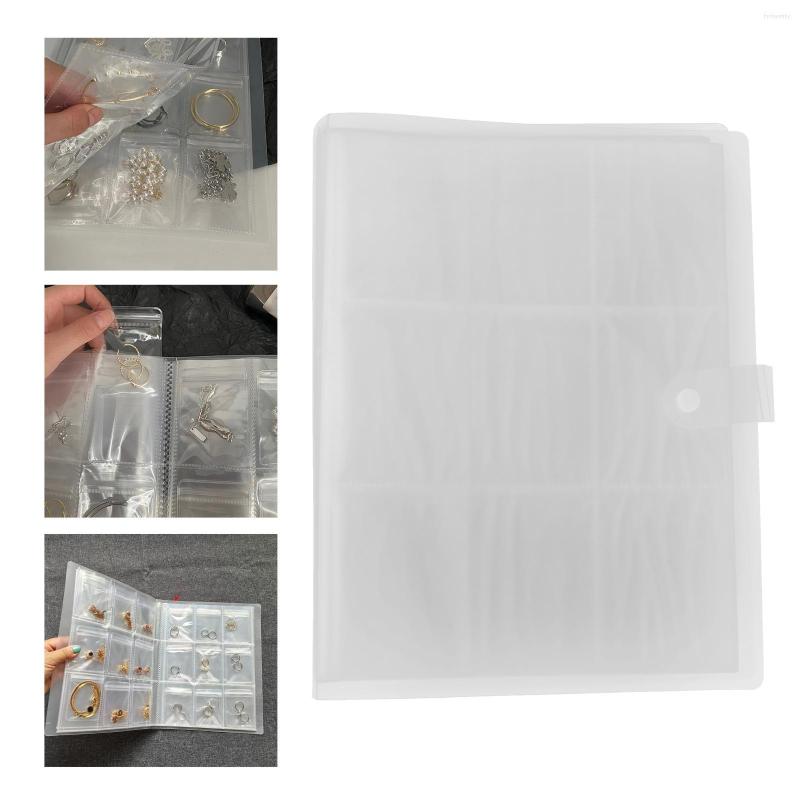 

Jewelry Pouches Clear Storage Book Portable Booklet Organizer Box Collection For Bangles