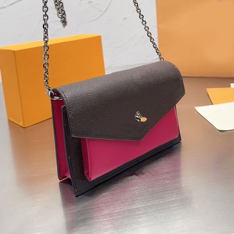 

Mini Chains Messenger Bag Shoulder Cross Body Women Hobo Bags Handbags Postman Underarm Envelope bags Handbag purse Flip Joining together Adjustable straps, Box