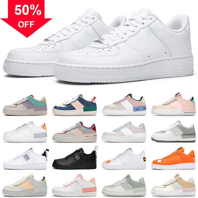 

men women airforce 1 white running shoes black af1 womens spruce aura pale ivory outdoor shoes mens trainer sneakers, # 30