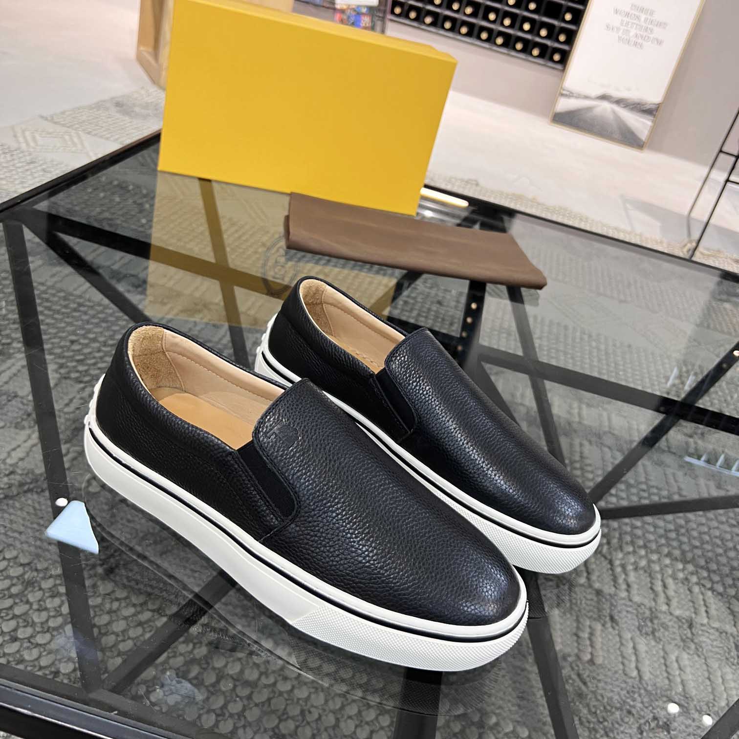 

Designer's formal suit TOD leather shoes cover S soft suede business men's wedding party casual shoes fashion walking sneakers, Grey