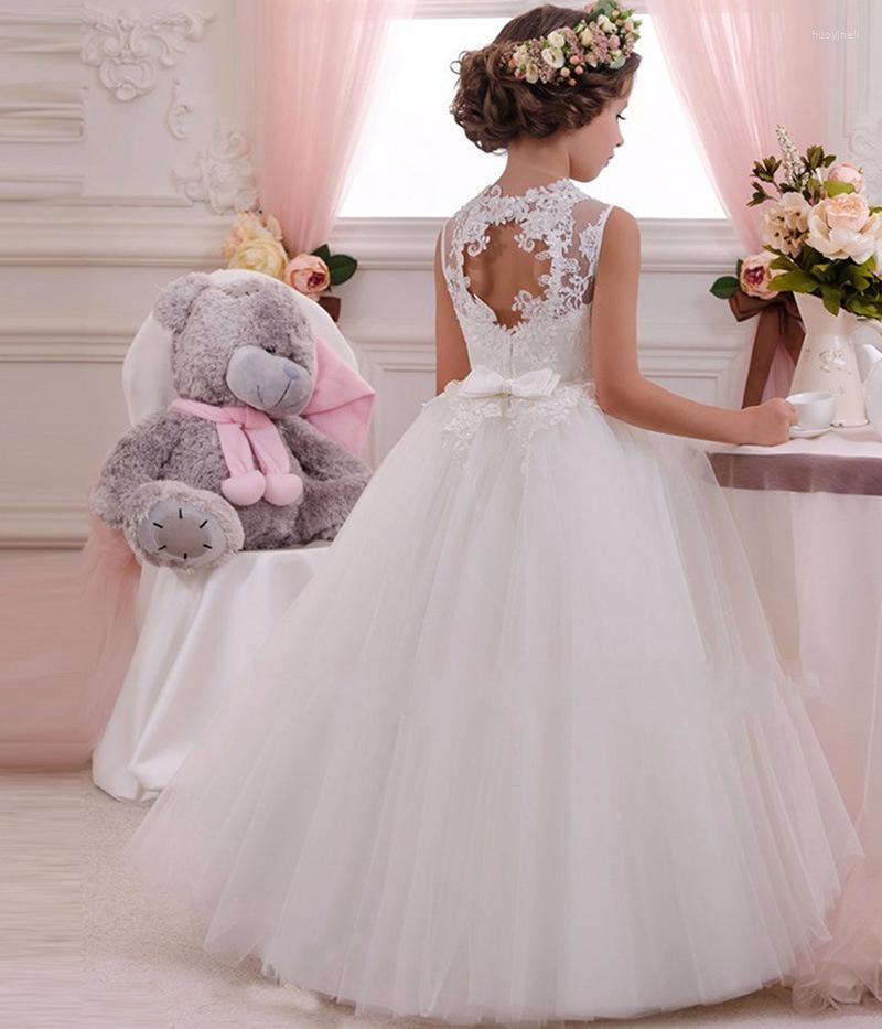 

Girl Dresses Kids Bridesmaid For Girls Princess Dress Flower Wedding Teenage Children Evening Party 8 10 12 14 Year, Pink