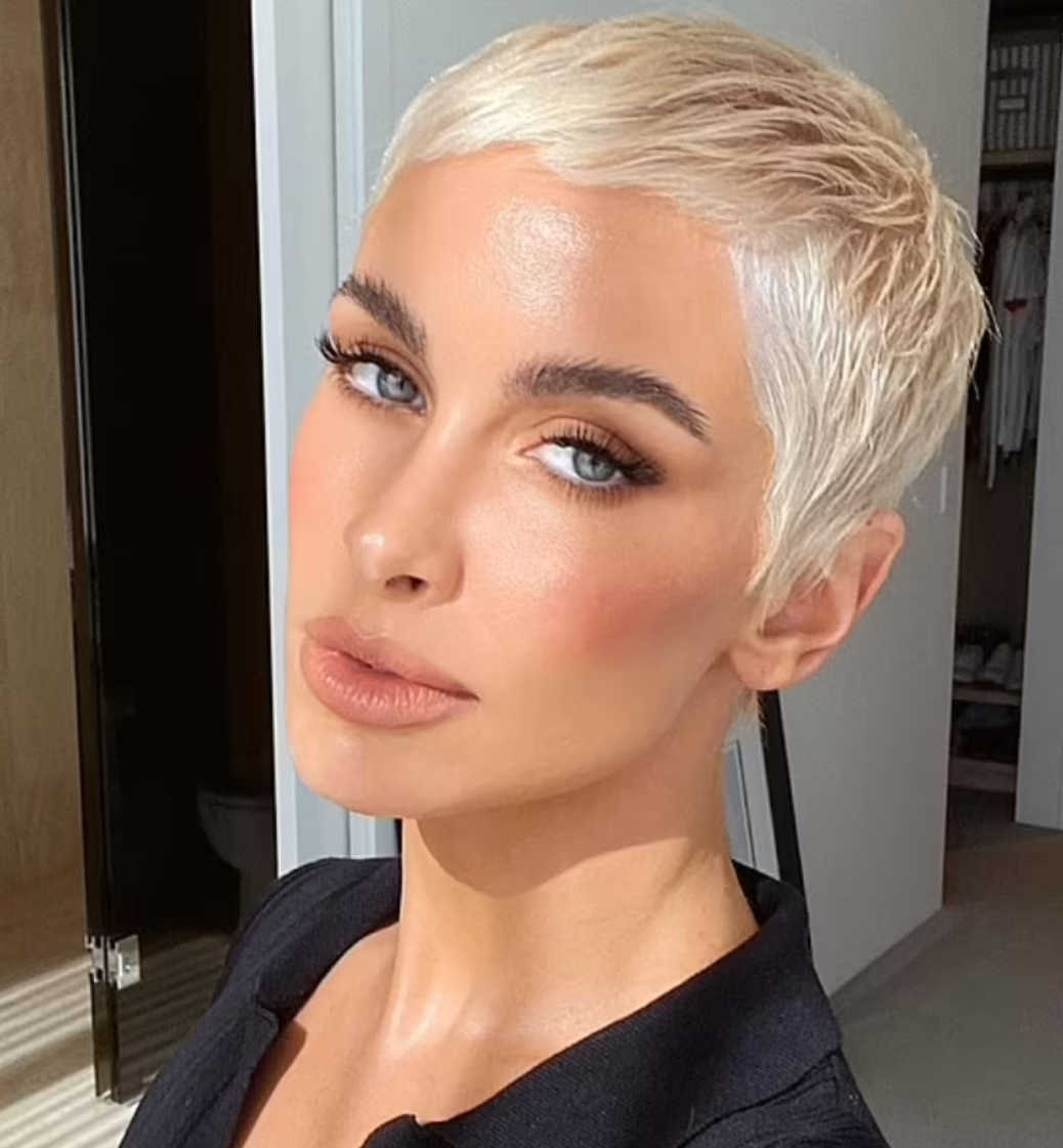 

Hair Lace Wigs Wig Women's Short Hair Golden Top Chemical Fiber Headgear Pixie Cut Wigs, Ombre color