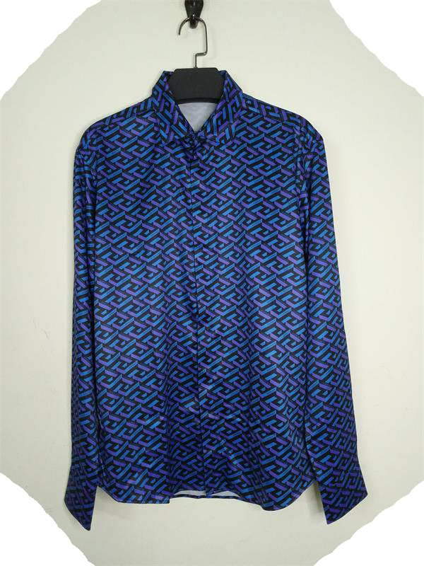 

Men's Business shirt 3D printing loose oversize shirt youth floral casual trend versatile top men M- #06, Customize