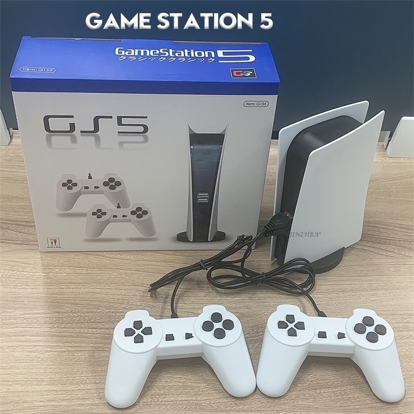 

Portable Game Players Gamestation 5 Console AVOUT Home TV Game Console Game Station 5 No Lag Double Handle EUUSUK Plug 221107