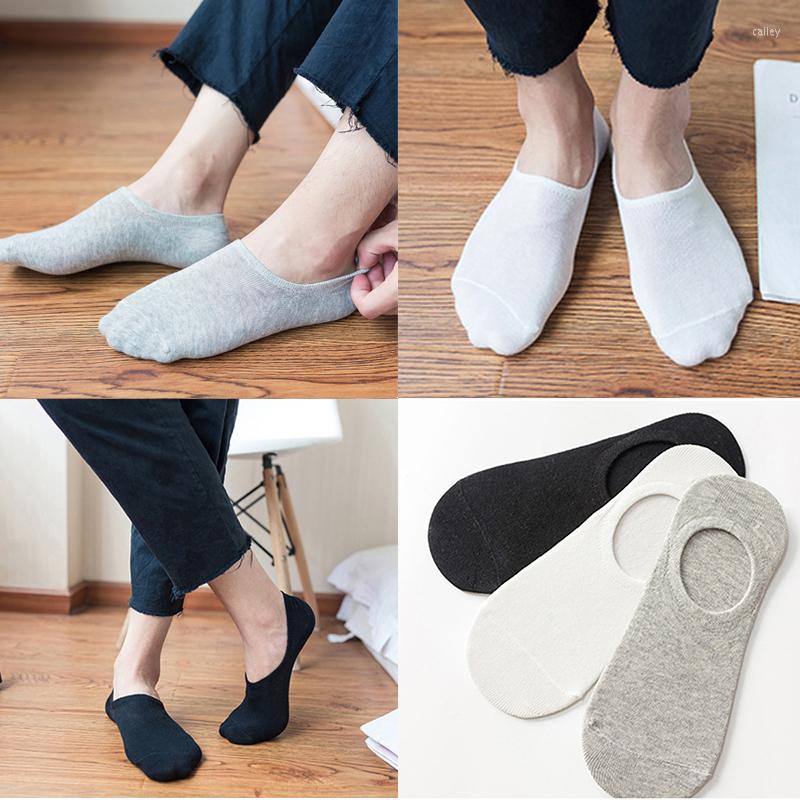 

Men's Socks Fashion Boat-shaped Men's Summer Autumn Non-slip Silicone Breathable Invisible Cotton Male Ankle Slippers, Style v