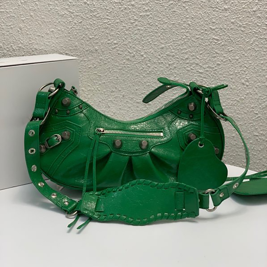 

Designer bags Quality 2022 Women lady Le Cagole Motorcycle shoulder Bags luxury Designers Genuine leather crossbody clutch wallet purse Pochette Retro Vintage, White