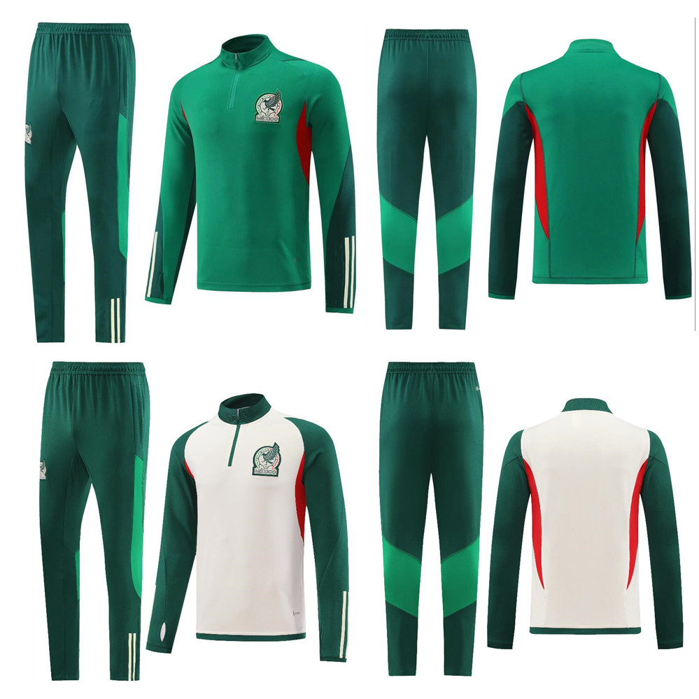 

2022 23 Mexico Tracksuit jacket Soccer Jersey Tracksuits uniform green National Copa America 22 23 CHICHARITO LOZANO GUARDADO VELA RAUL Football Shirts men kit