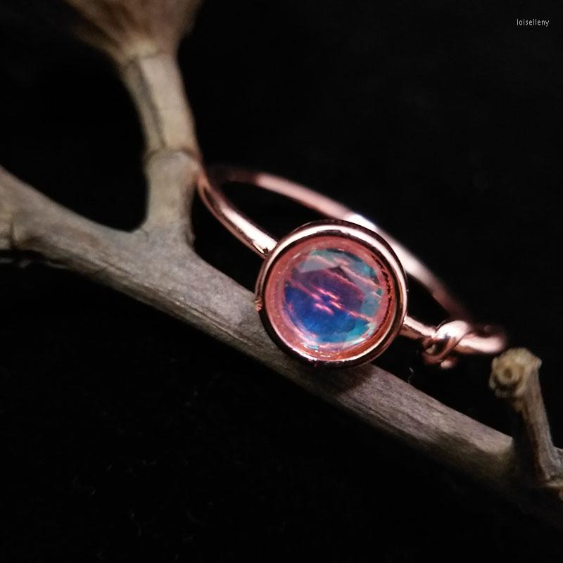 

Wedding Rings 2022 Fashion Vintage For Women Trendy Retro Rhinstone Ring Rainbow Flower Finger Jewelry Gift Female Girl