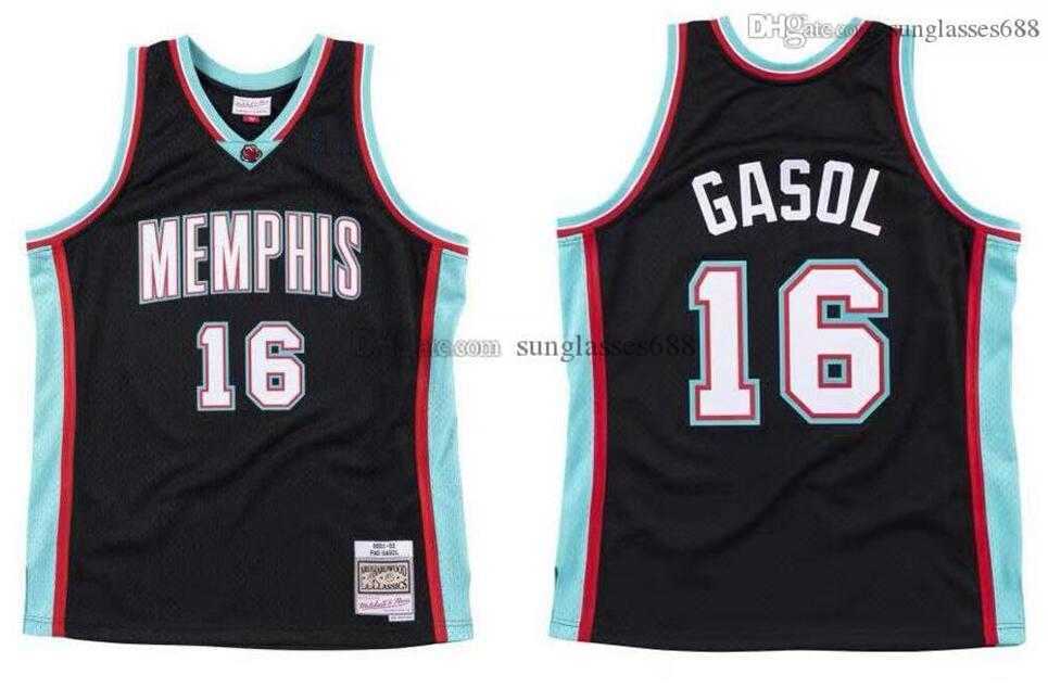 

Stitched Pau Gasol Jersey S-6XL Mitchell & Ness 2001-02 Mesh Hardwoods Classics retro basketball jerseys Men Women Youth