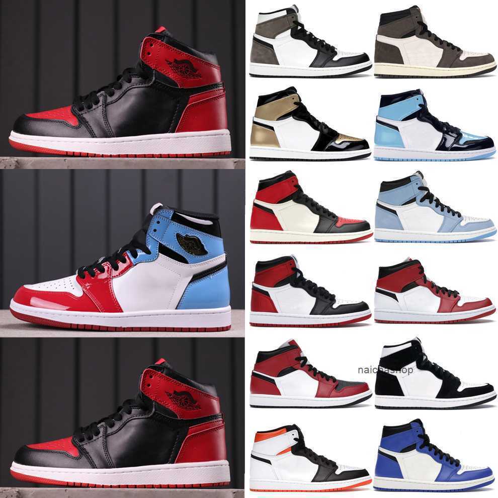 

2023 High Quality 1 1s Basketball Shoes Mens Womens Black Bred Toe Sneakers Fearless Banned OG Shadow Royal WMNS UNC Blue Top 3 2.0 Chicago