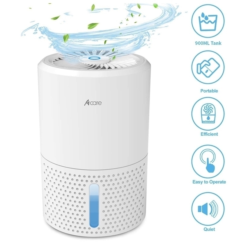 

Other Home Decor Acare Dehumidifier Moisture Absorbers Air Dryer with 900ml Water Tank Quiet for Basement Bathroom Wardrobe 221105