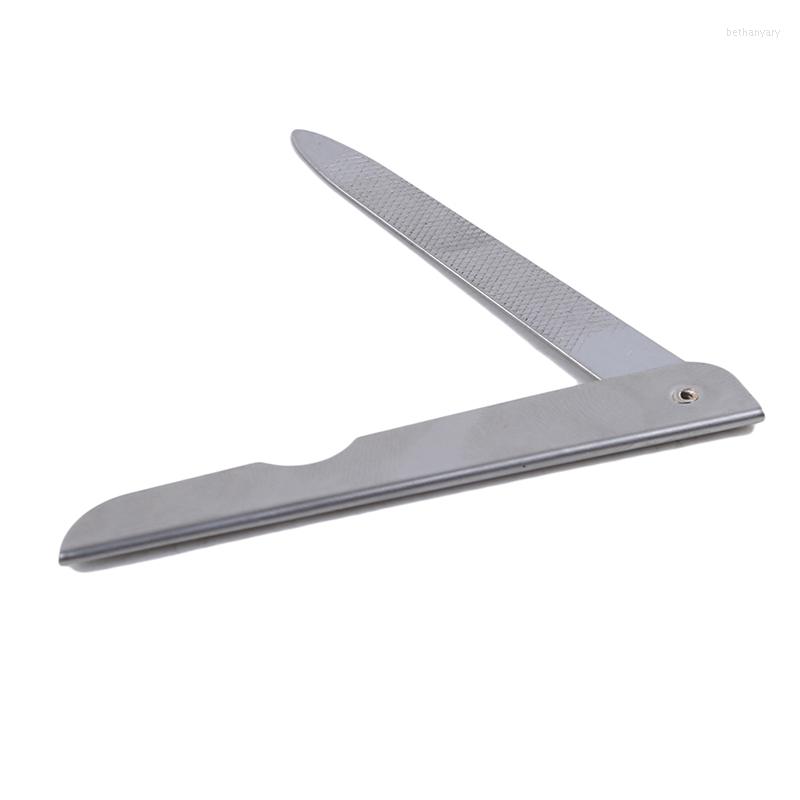 

Nail Files 1PC Professional Stainless Steel File Double Side Fold Grinding Rod Manicure Pedicure Scrub Arts Tools