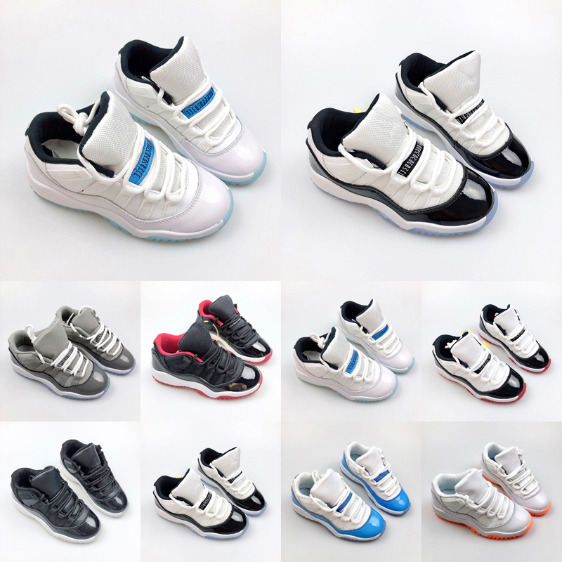 

Jumpman 11 11S Low Kids Basketball Shoes Authentic For White Legend Blue Cool Grey High Animal Instinct Space Jam Youth Boys Girls Trainers Sneakers size 25-35, As photo 5