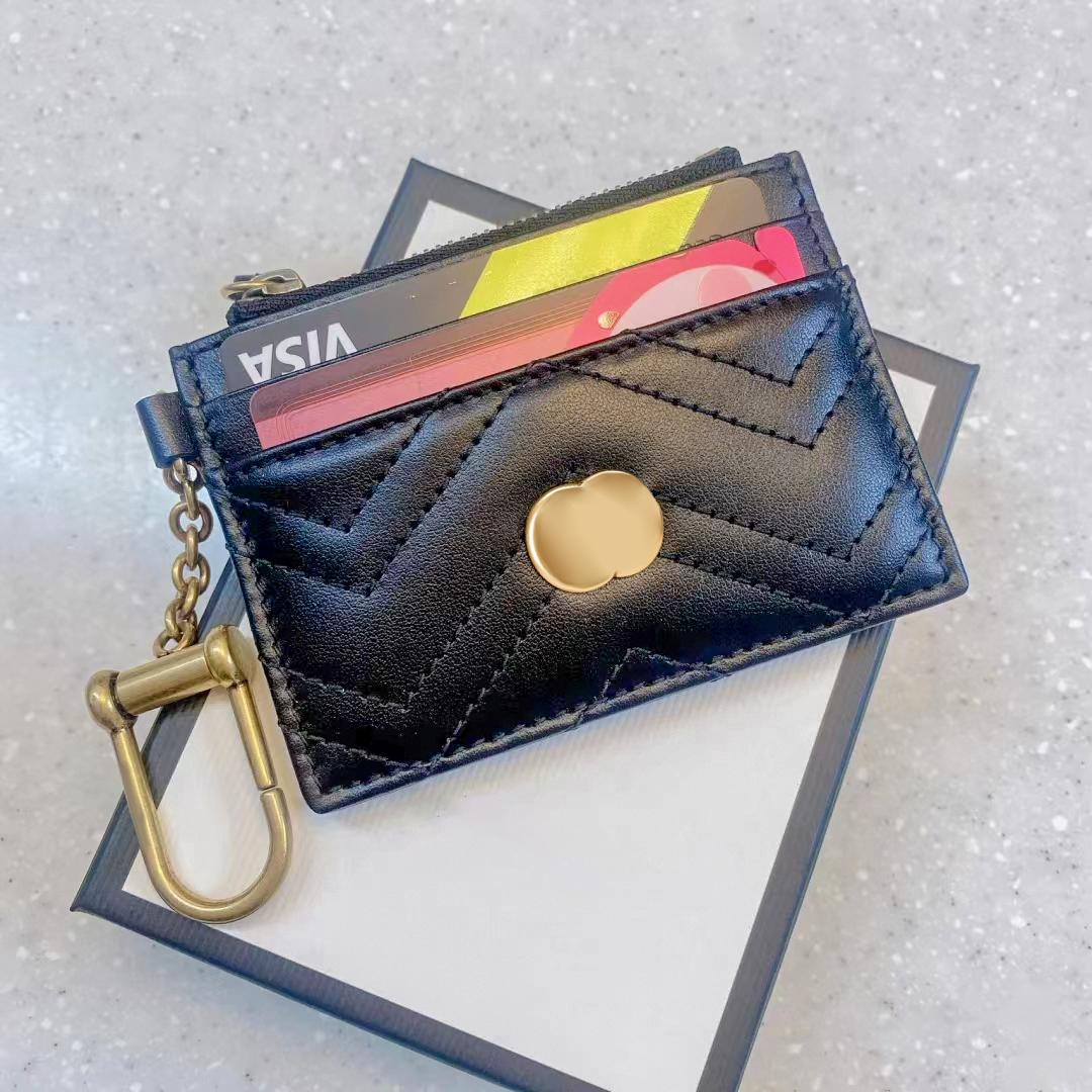 

7A quality bags famous Women Genuine Leather handbags designers card holder Wallet Purses WOODY Tote Key Luxurys fashion wholesale pocket organizer keychain case, Red