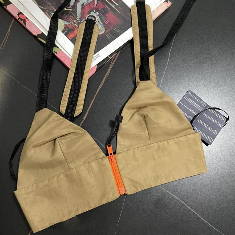 

Womens Designers T Shirts Vest Underwear With Metal Badge Sexy Deep V Denim Sling Tube Tops Women Clothing, P2