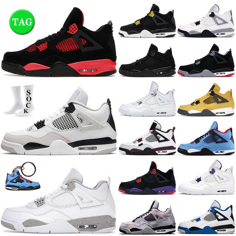

discount 4s basketball shoes mens womens 4 Red Thunder University Blue Sail Military Black Cat Cactus Jack White Oreo men outdoor sports